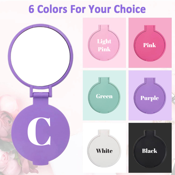 Personalised Round Pocket Mirror