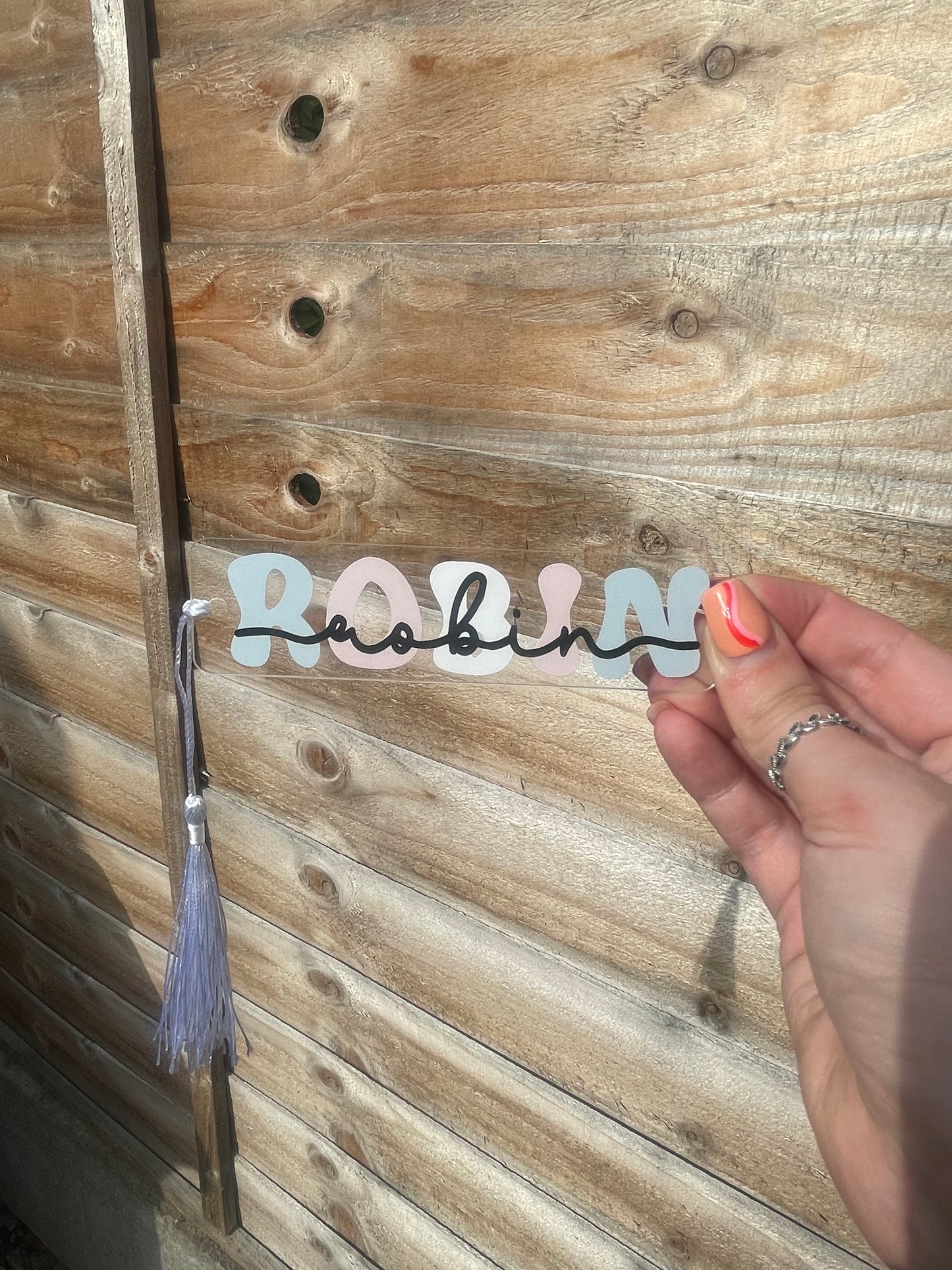 LGBTQIA+ Flag Name Bookmark