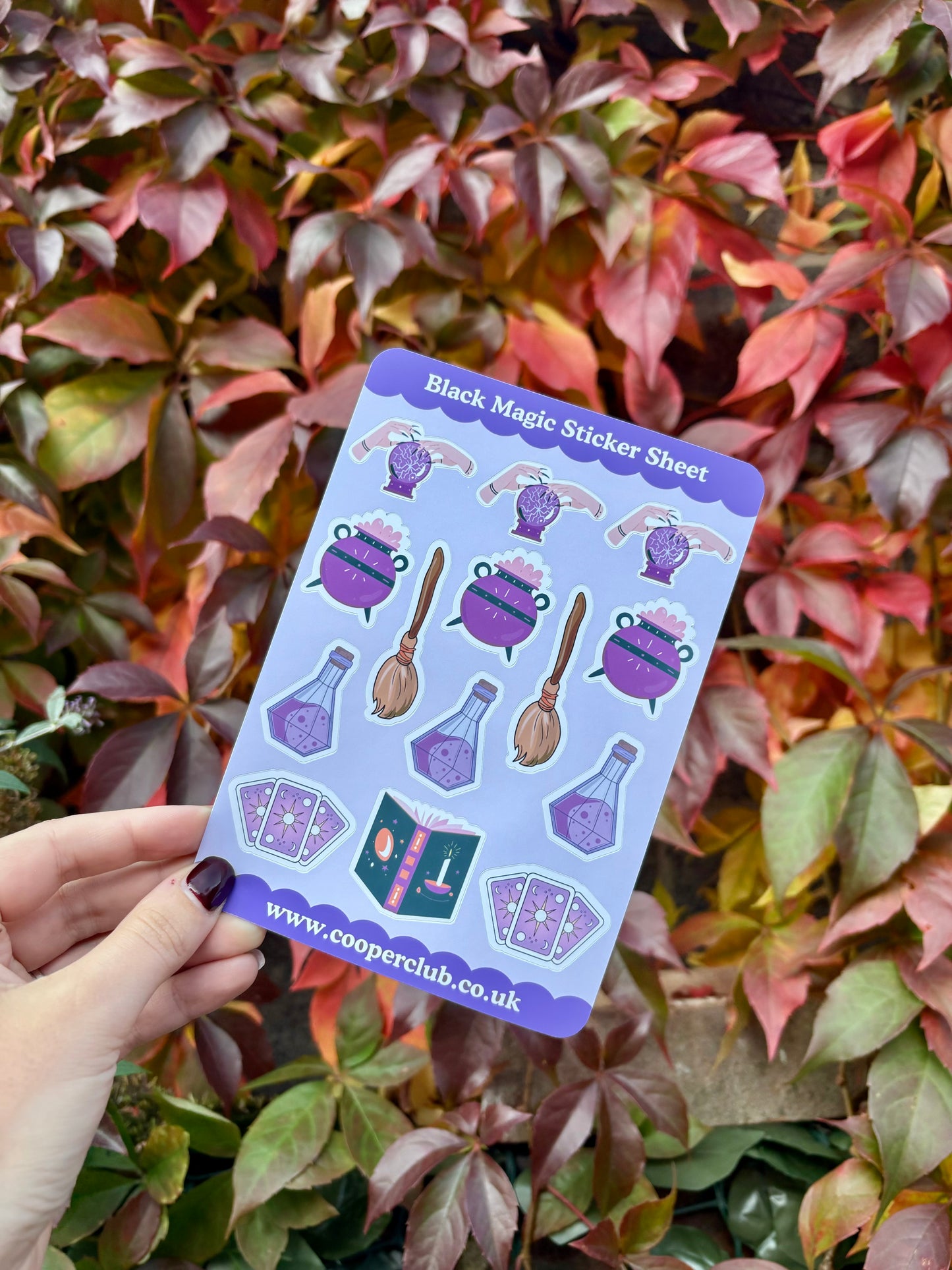Black Magic Sticker Sheet - A6