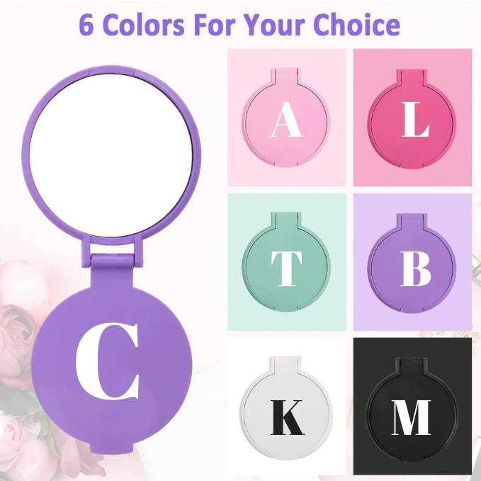 Personalised Round Pocket Mirror