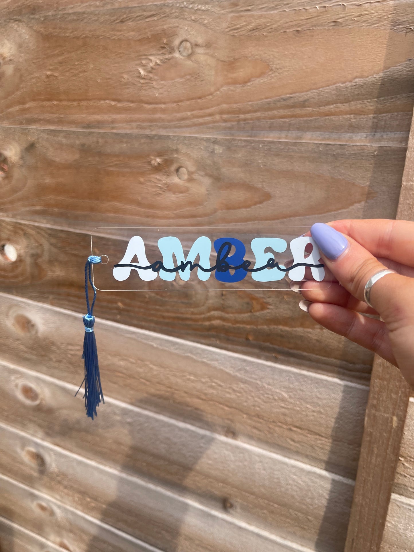 Name Acrylic Bookmark