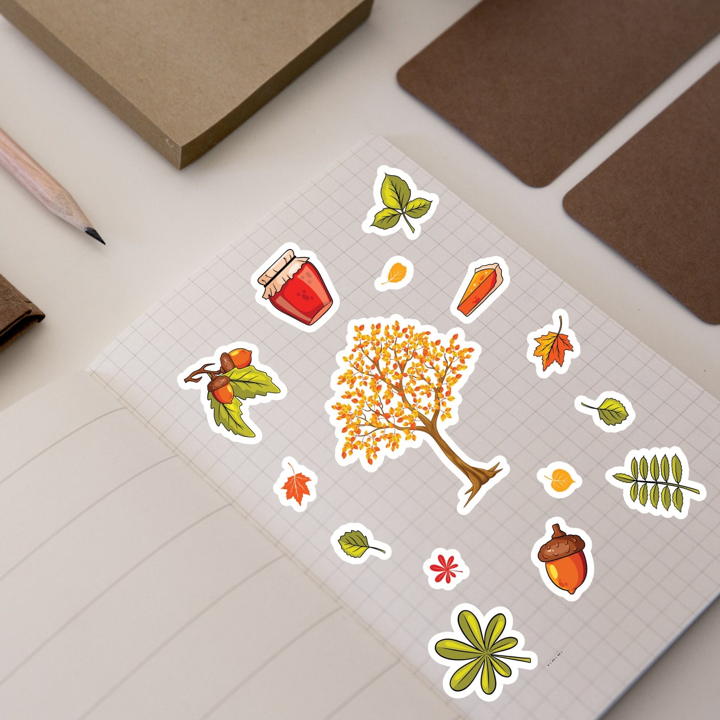 Autumn Stickers Pack - 15 Stickers