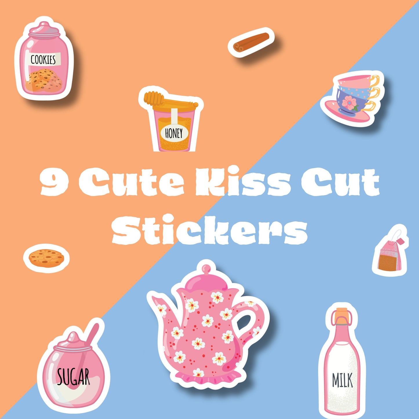 Tea Time Stickers Sheet - A6