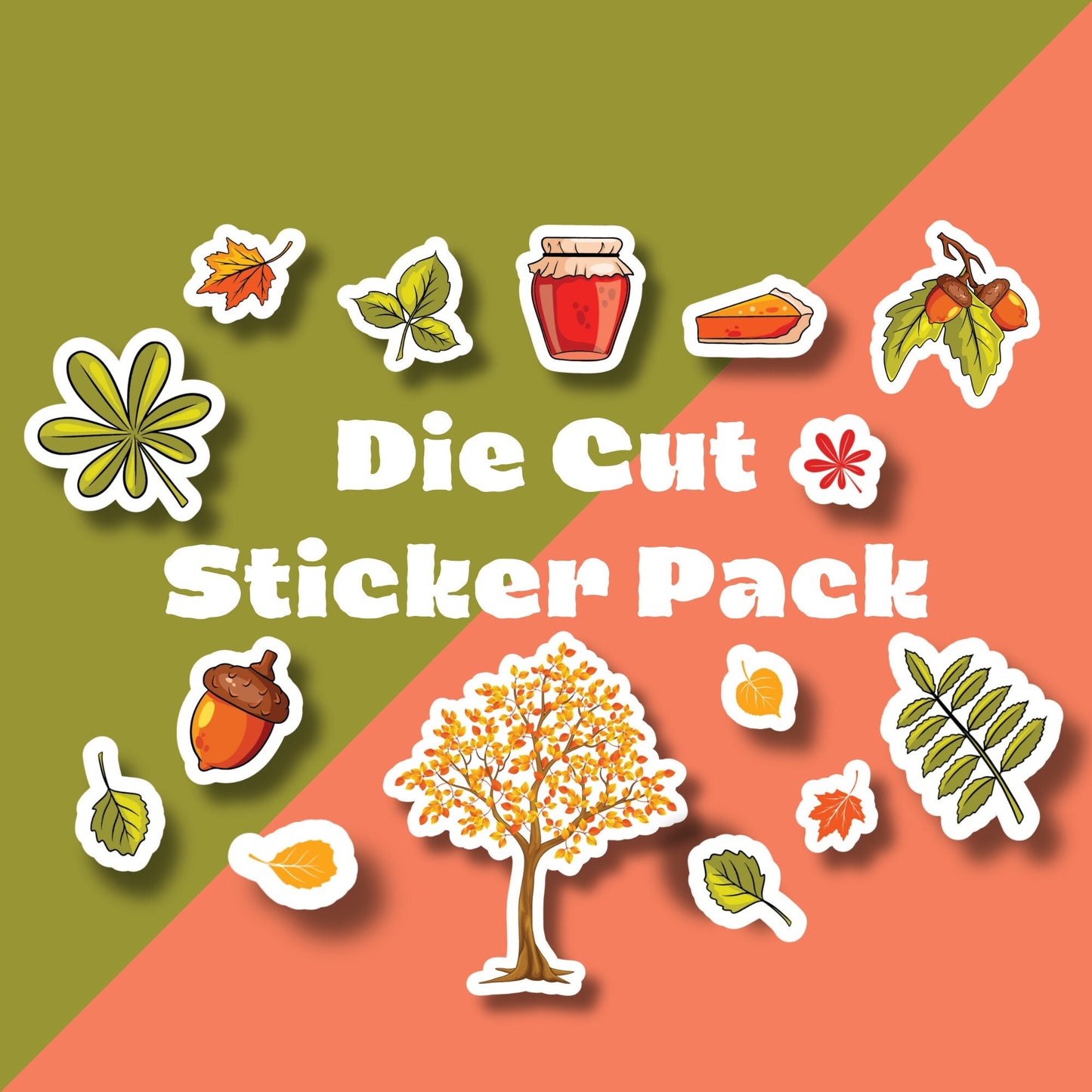 Autumn Stickers Pack - 15 Stickers