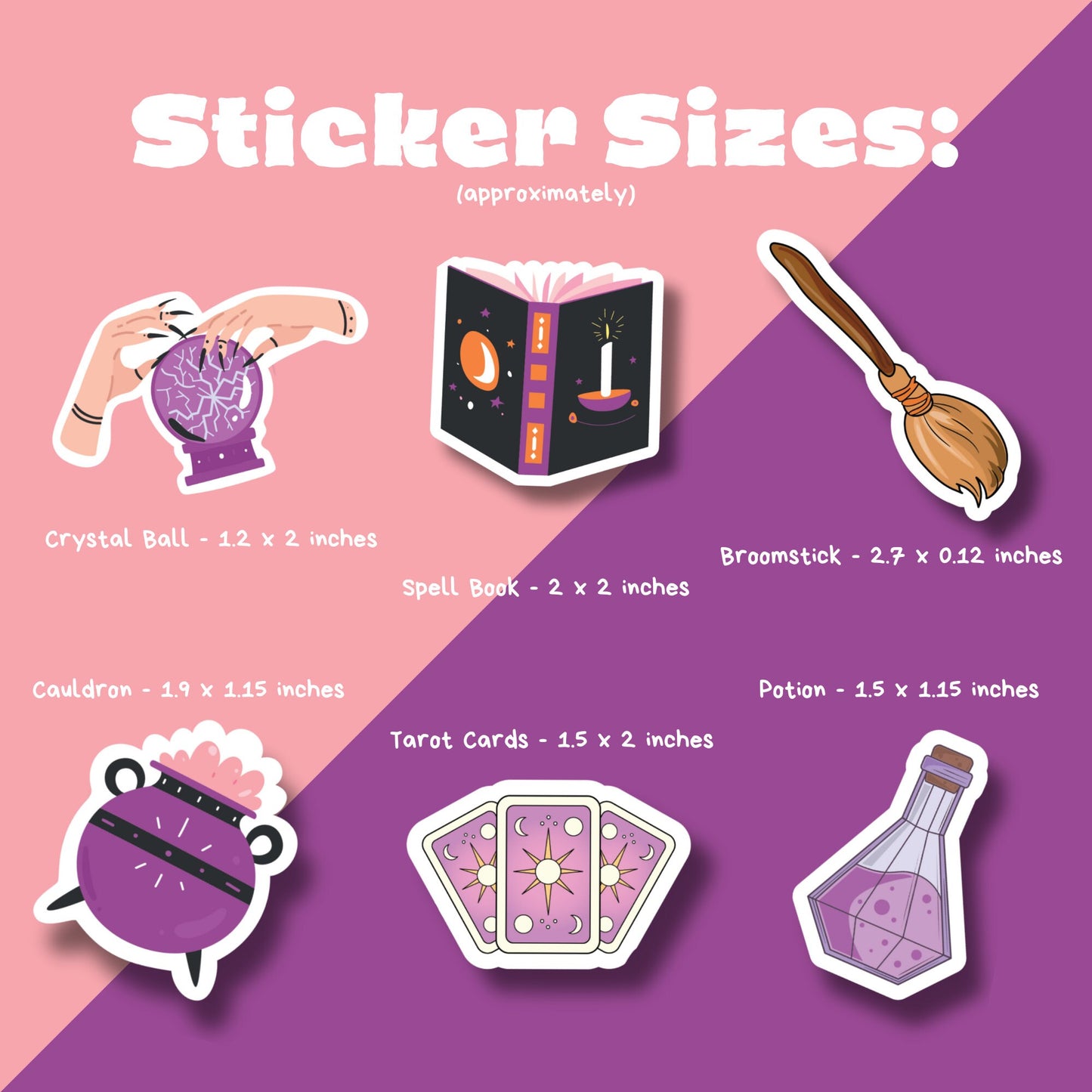 Black Magic Sticker Pack - Pack of 6