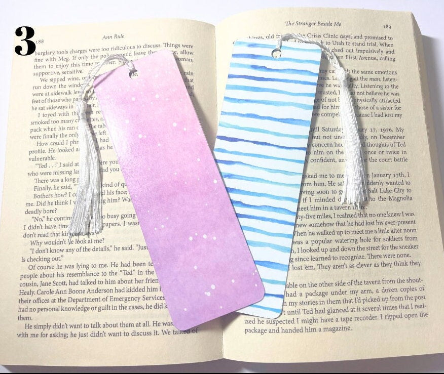 Mermaid Bookmark - Reversable Card Bookmarks