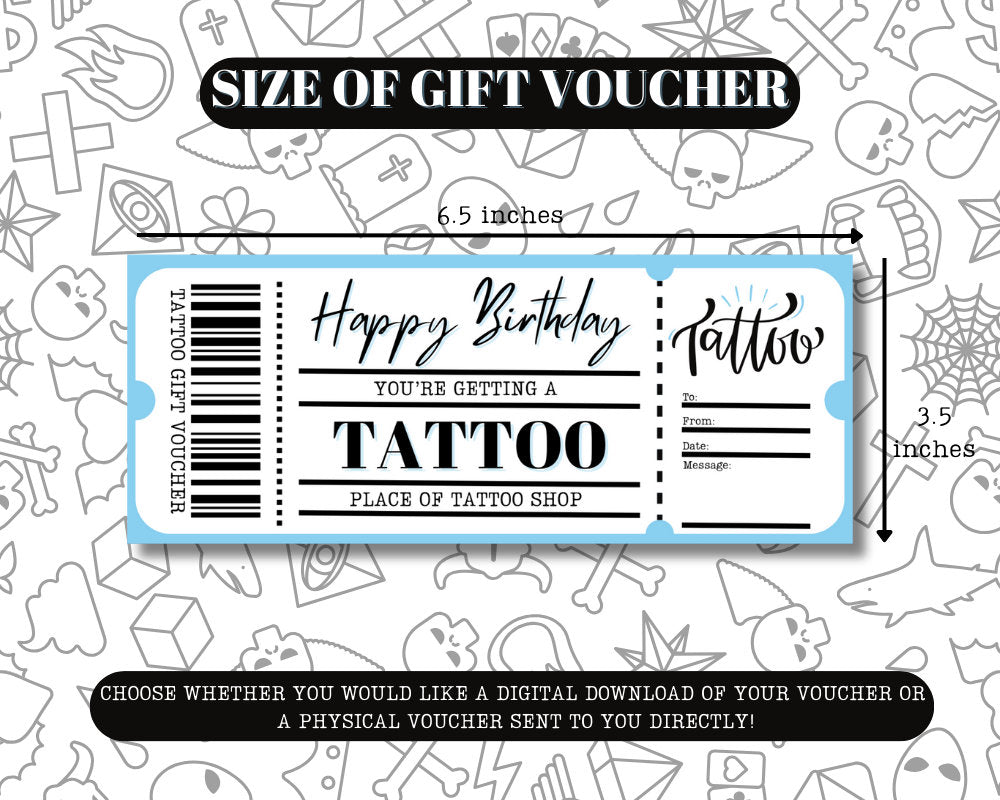 Downloadable Tattoo Gift Card