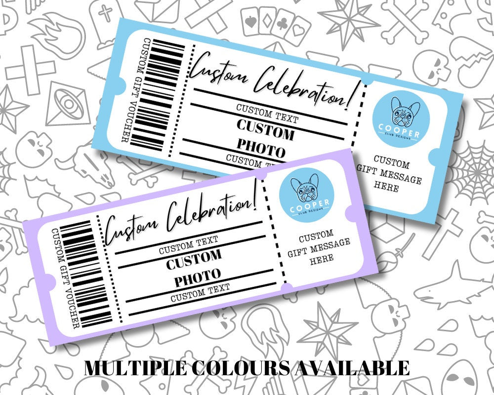 Personalised Gift Voucher with Envelope