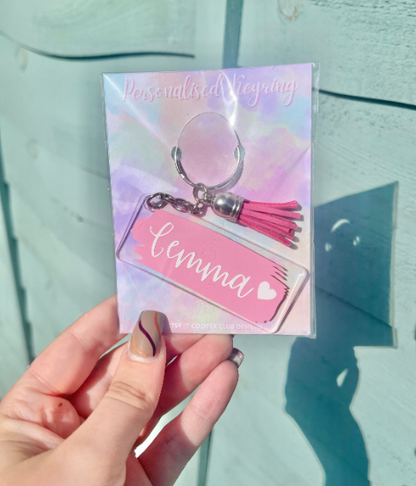 Name Acrylic Keyring