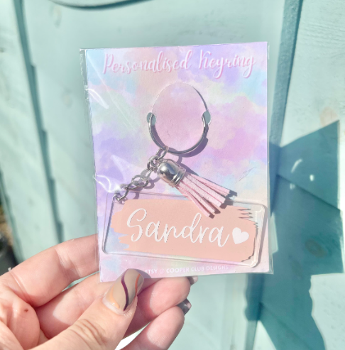 Name Acrylic Keyring
