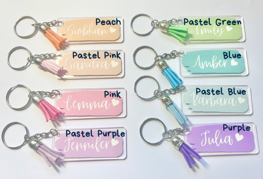 Name Acrylic Keyring