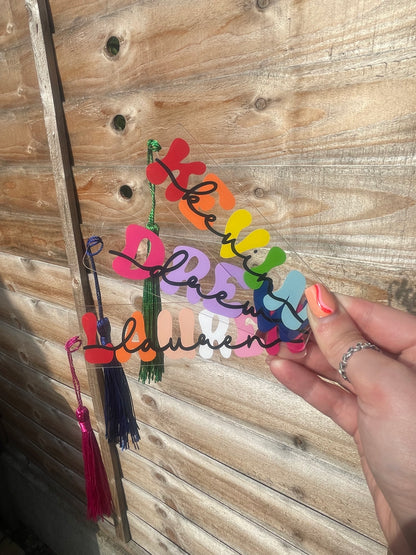 LGBTQIA+ Flag Name Bookmark