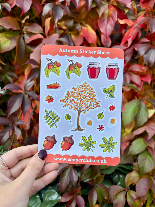Autumn Sticker Sheet - A6