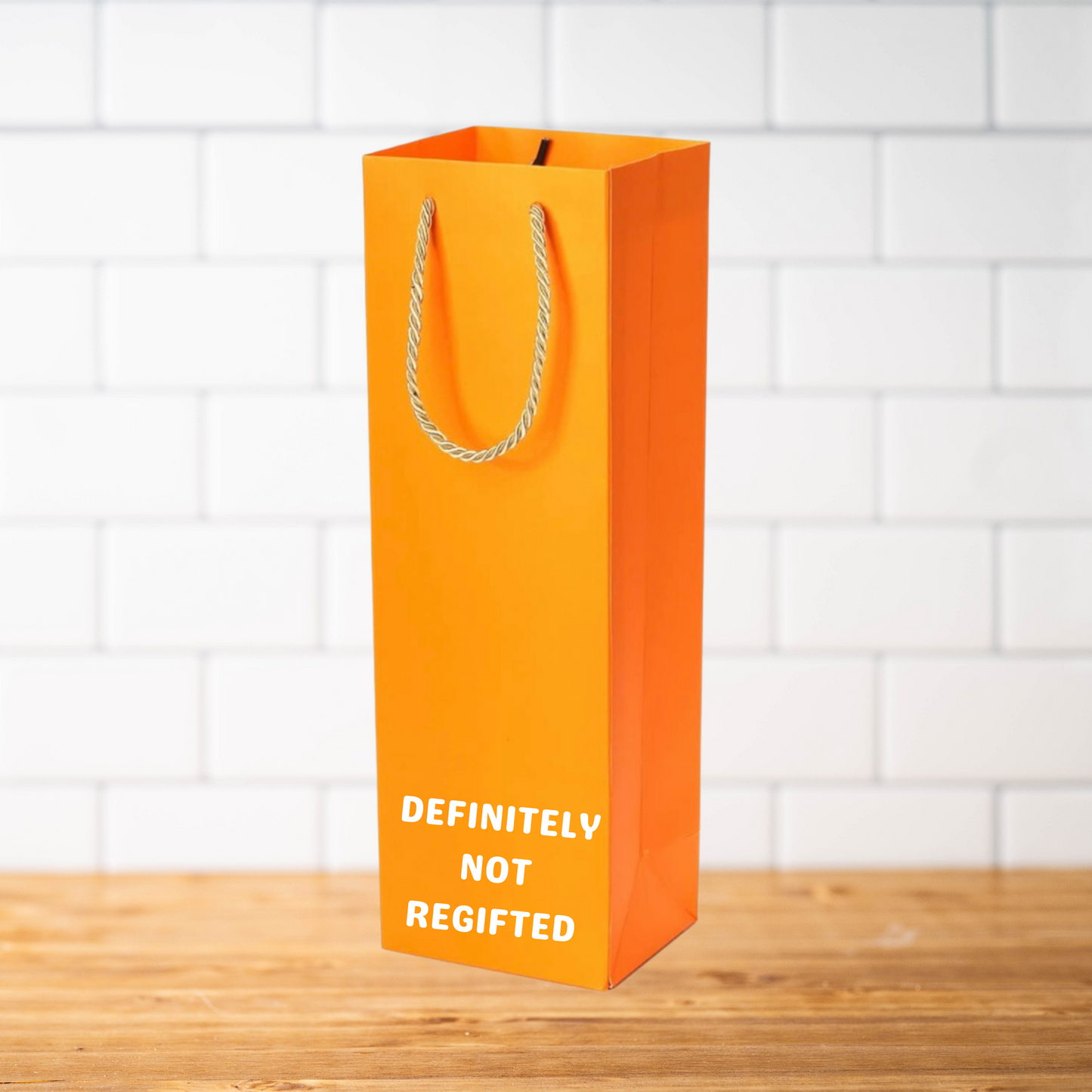 Definitely Not Regifted Wine Gift Bag