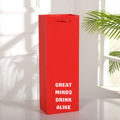 Great Minds Drink Alike Gift Bag