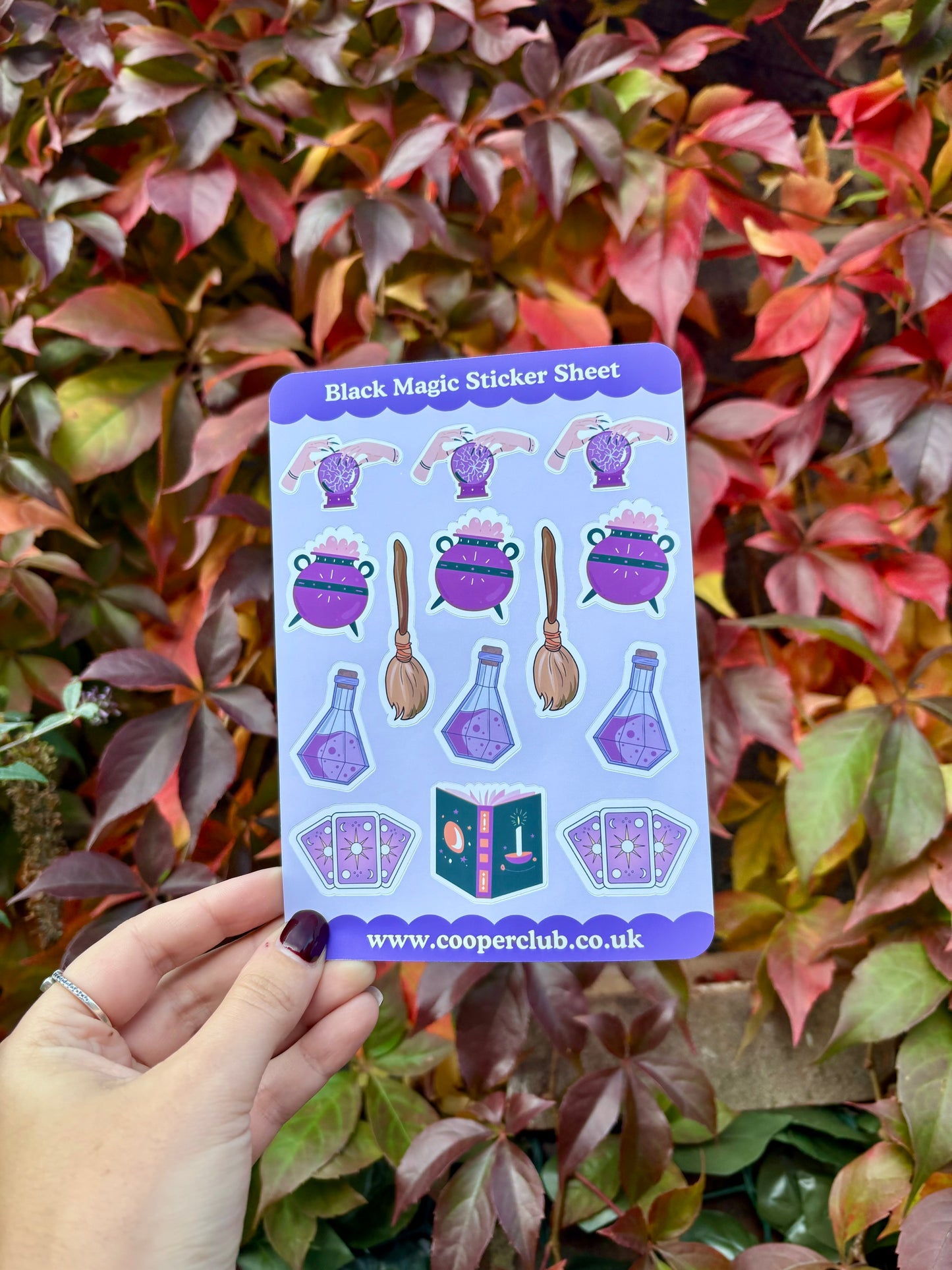 Black Magic Sticker Sheet - A6