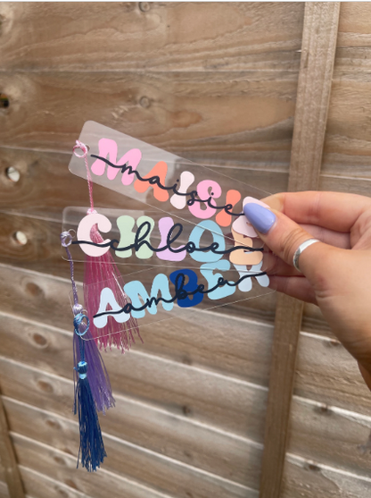 Name Acrylic Bookmark