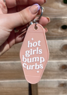 Hot Girls Hit Curbs Motel Keyring