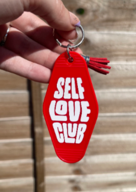 Self Love Club Motel Keyring