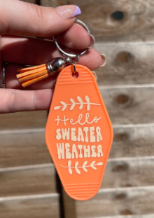 Sweater Weather Motel Keyring