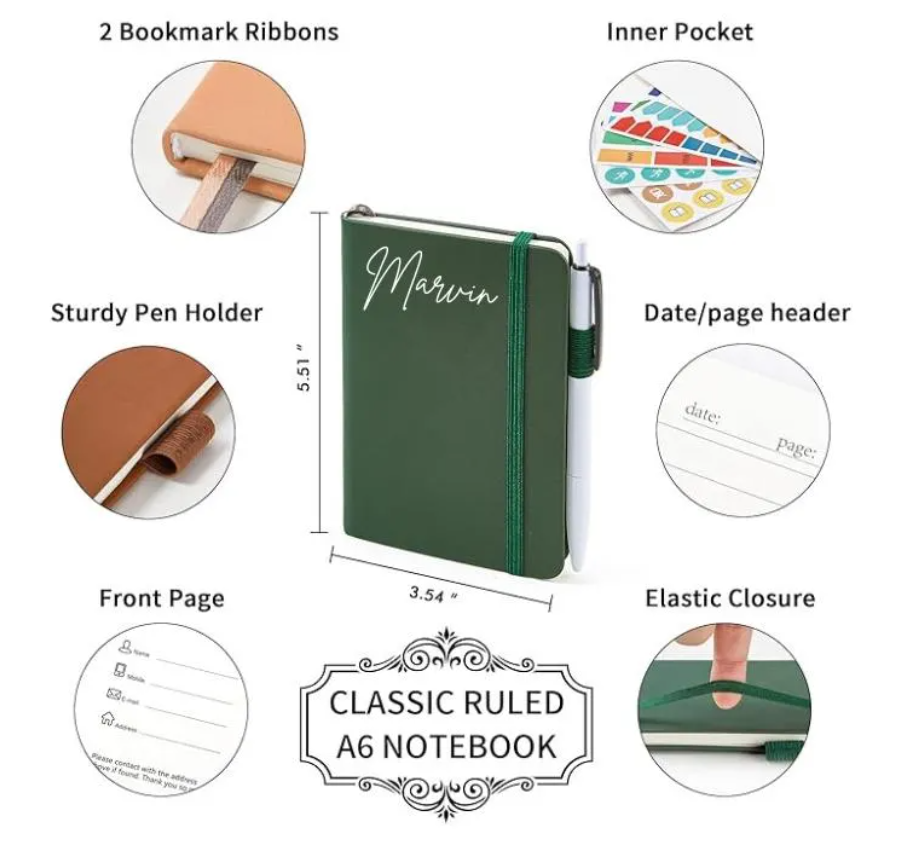 Personalised Neutral Notebook