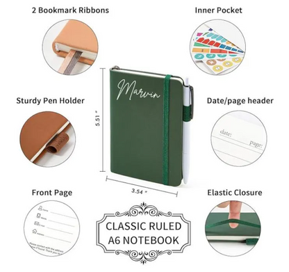 Personalised Neutral Notebook