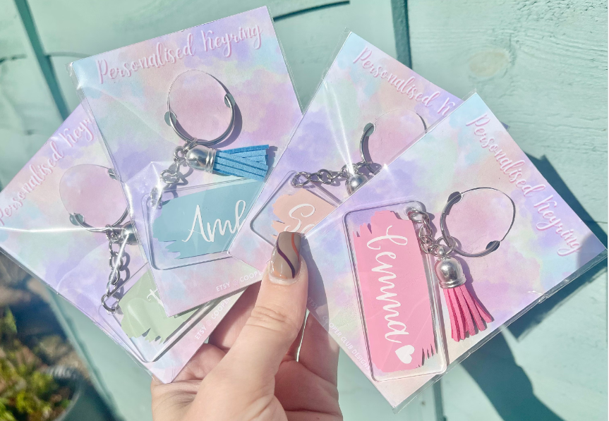 Name Acrylic Keyring