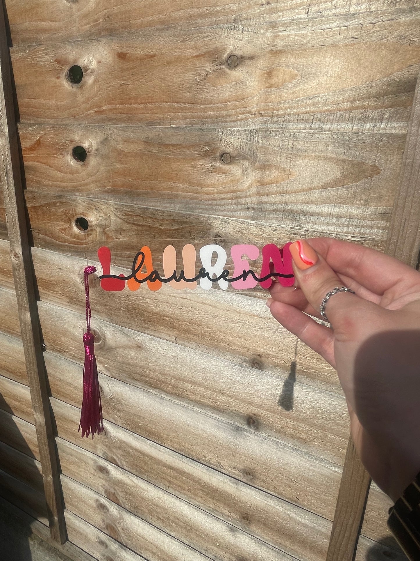LGBTQIA+ Flag Name Bookmark