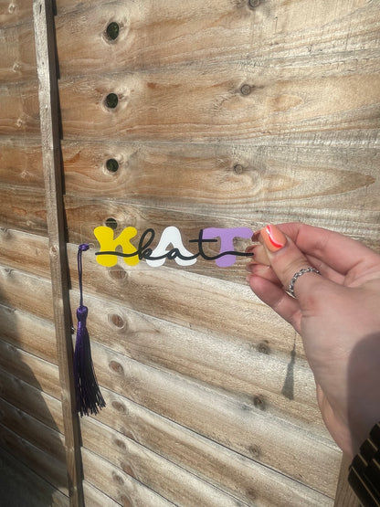 LGBTQIA+ Flag Name Bookmark