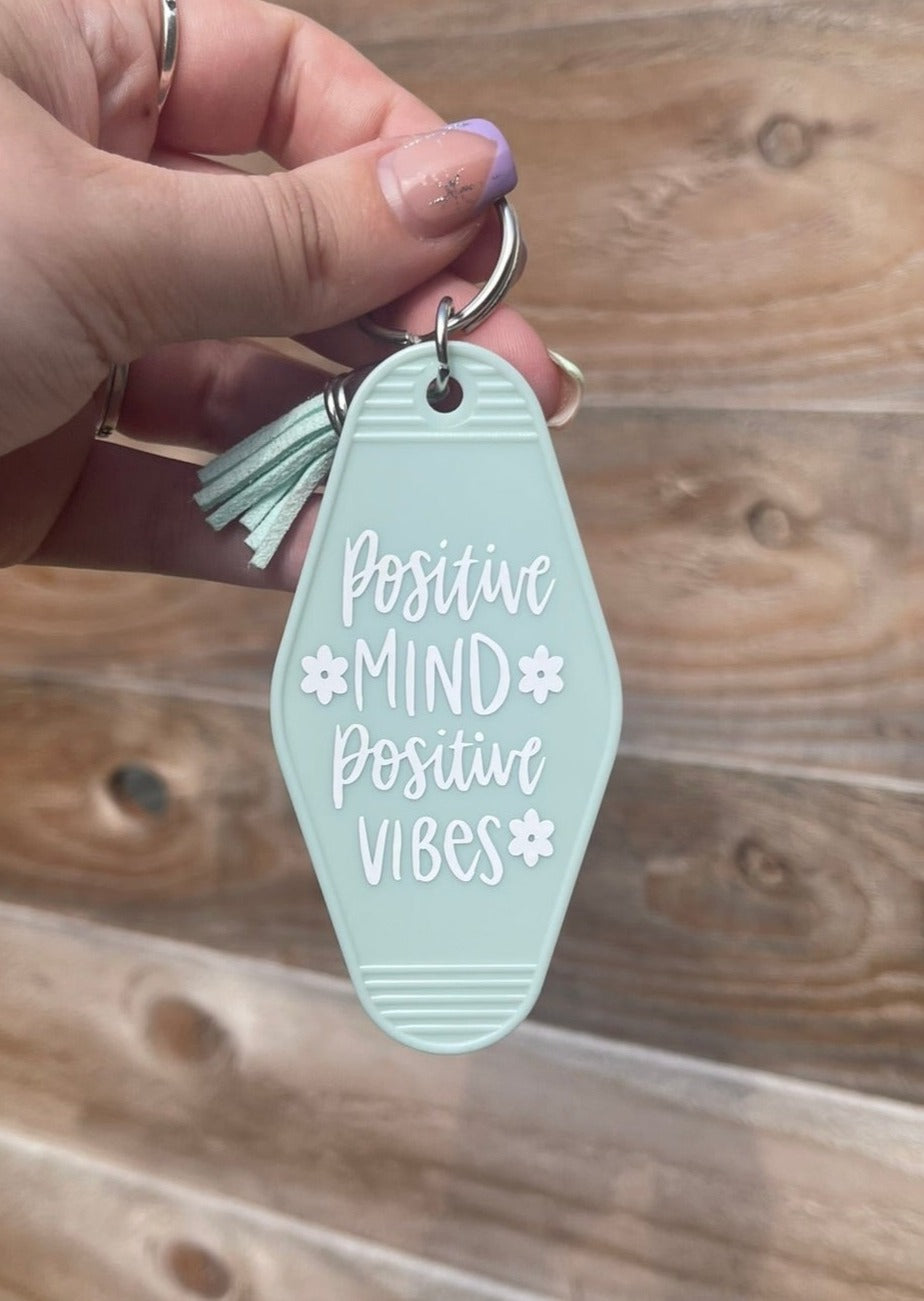 Positive Vibes Motel Keyring