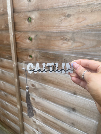 Name Acrylic Bookmark