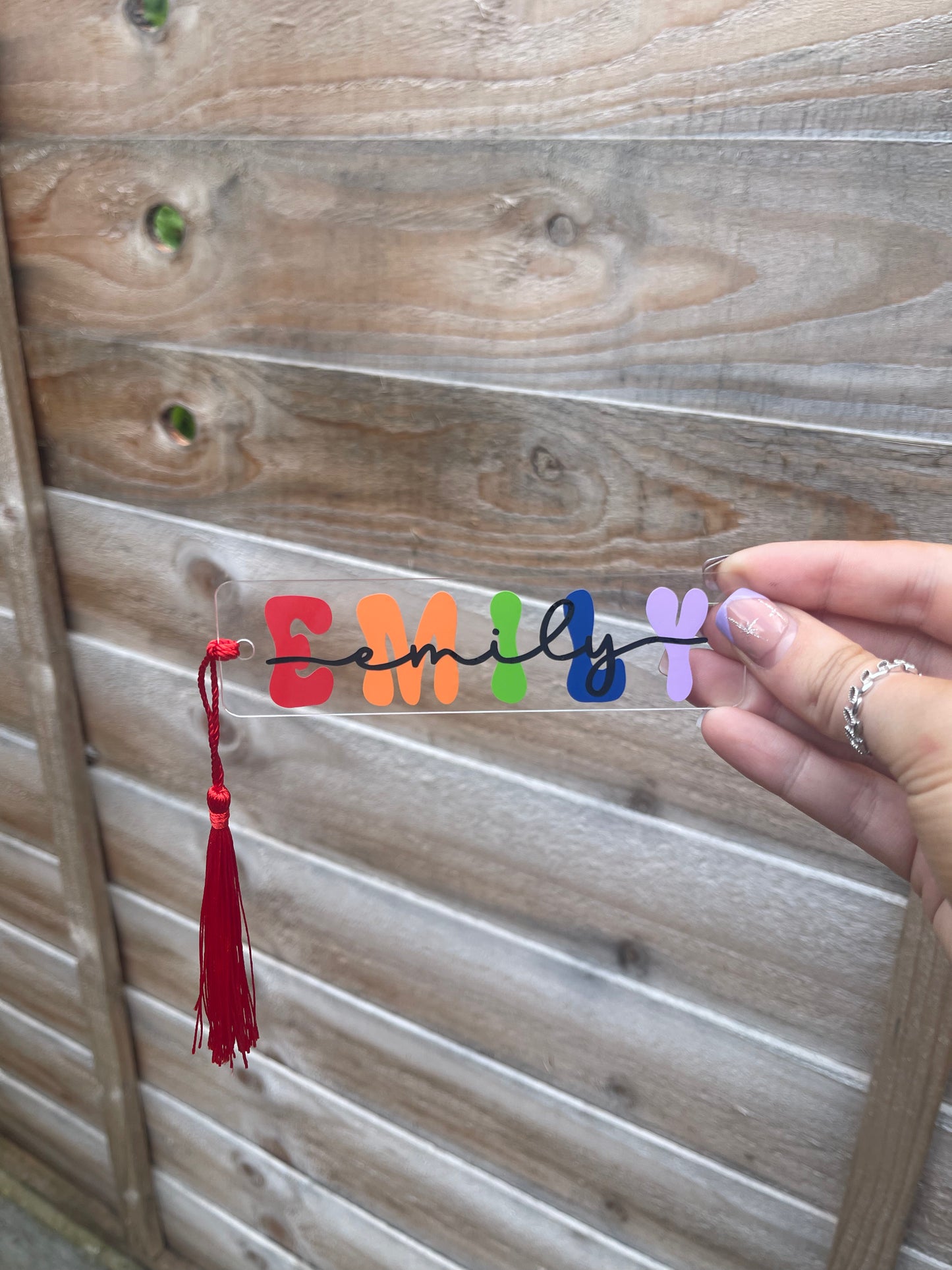 Name Acrylic Bookmark