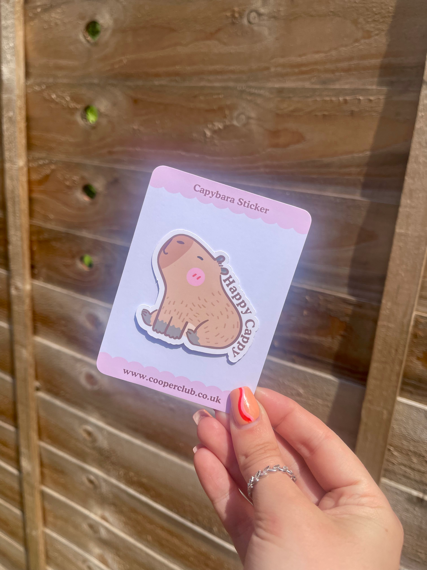 Happy Cappy Capybara Sticker