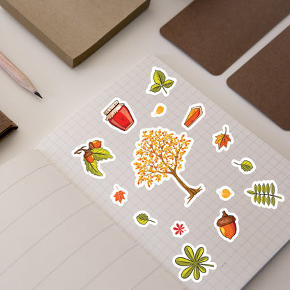 Autumn Stickers Pack - 15 Stickers