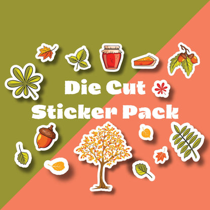 Autumn Stickers Pack - 15 Stickers