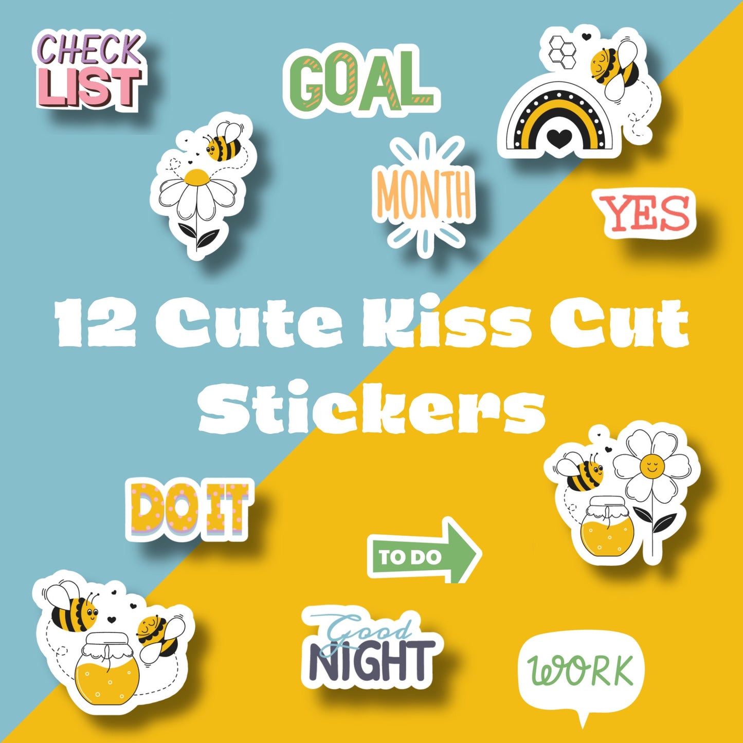 Busy Bees Sticker Sheet - A6