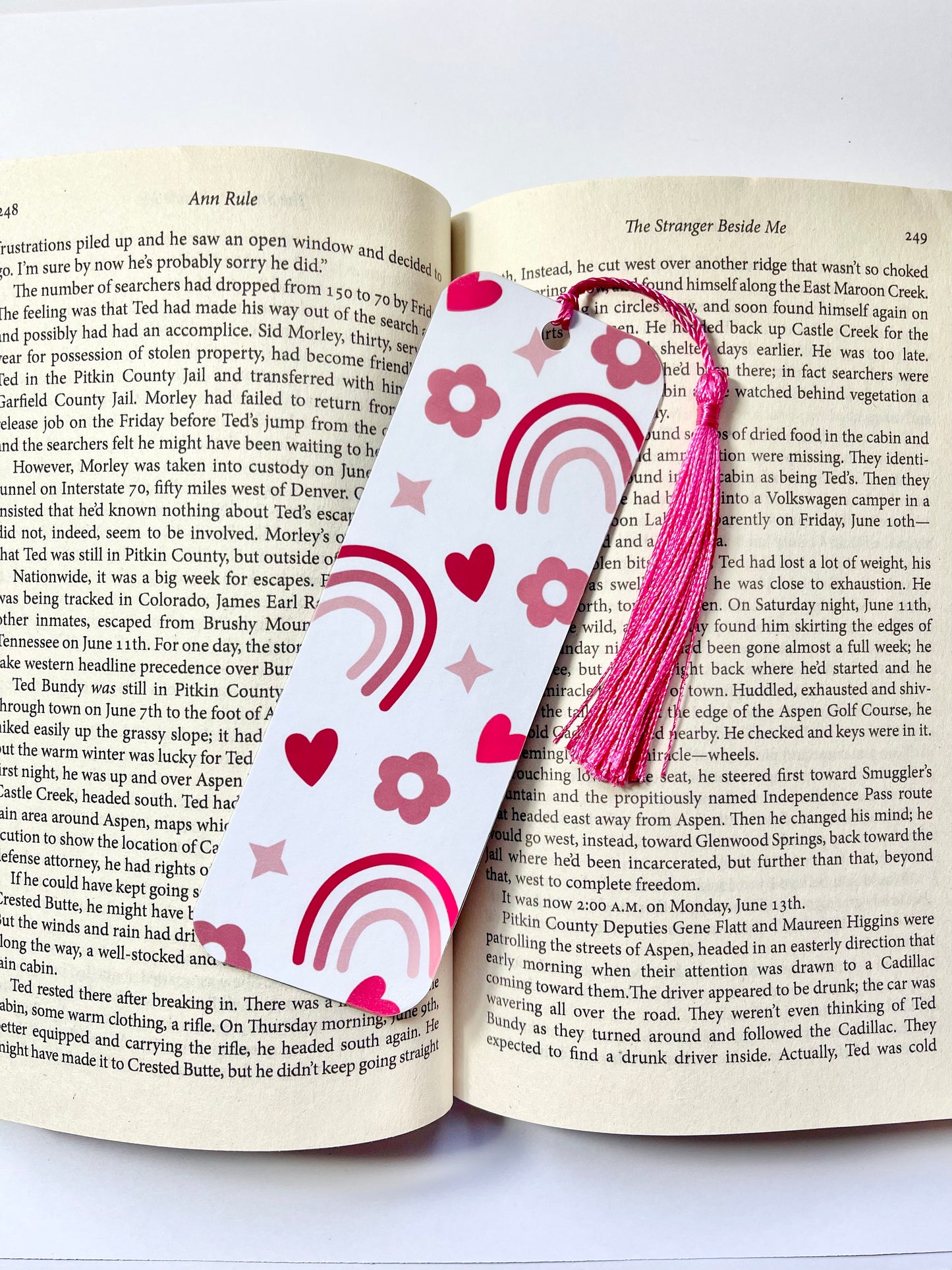 Rainbow Bookmark - Blue