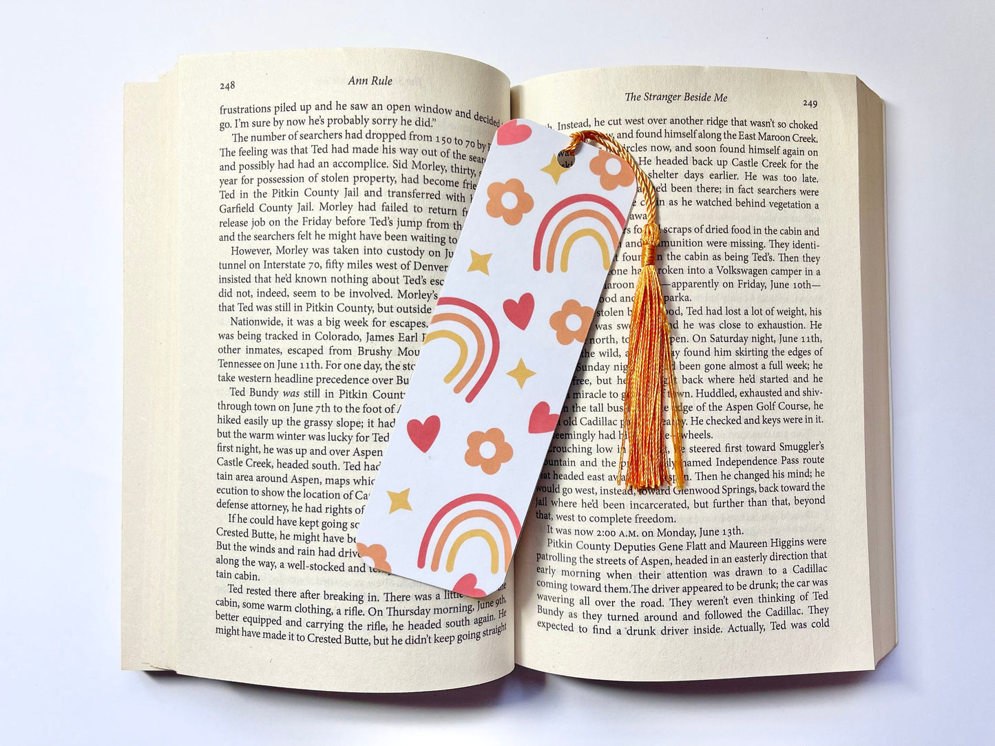 Rainbow Bookmark - Orange