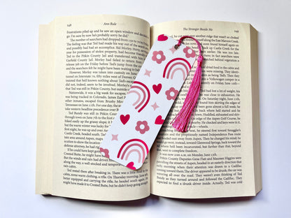Rainbow Bookmark - Pink