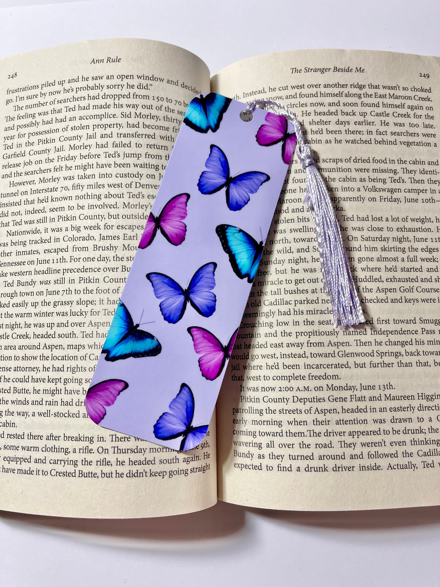Butterfly Bookmark - Blue