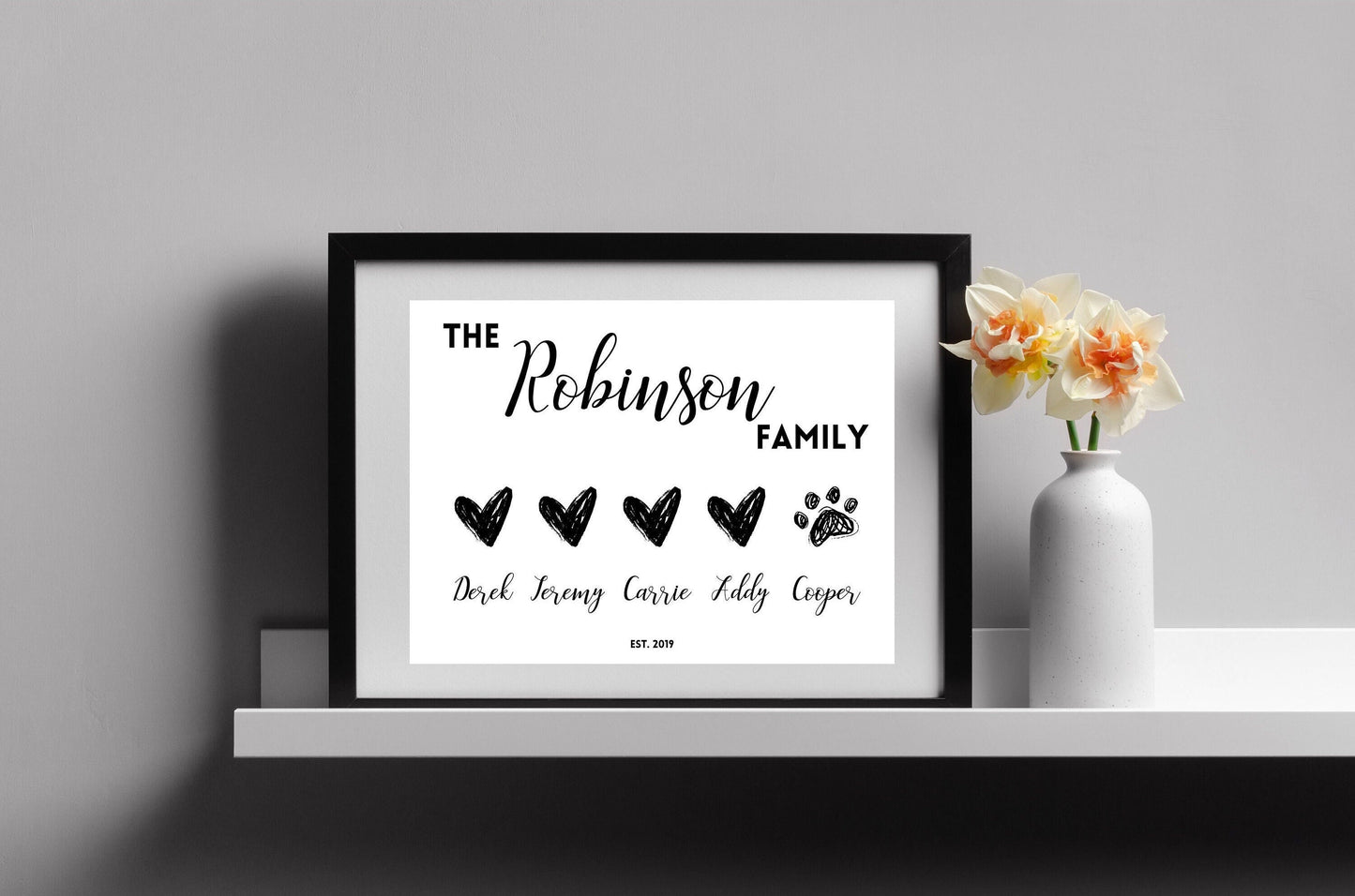 Minimal Family Art Print