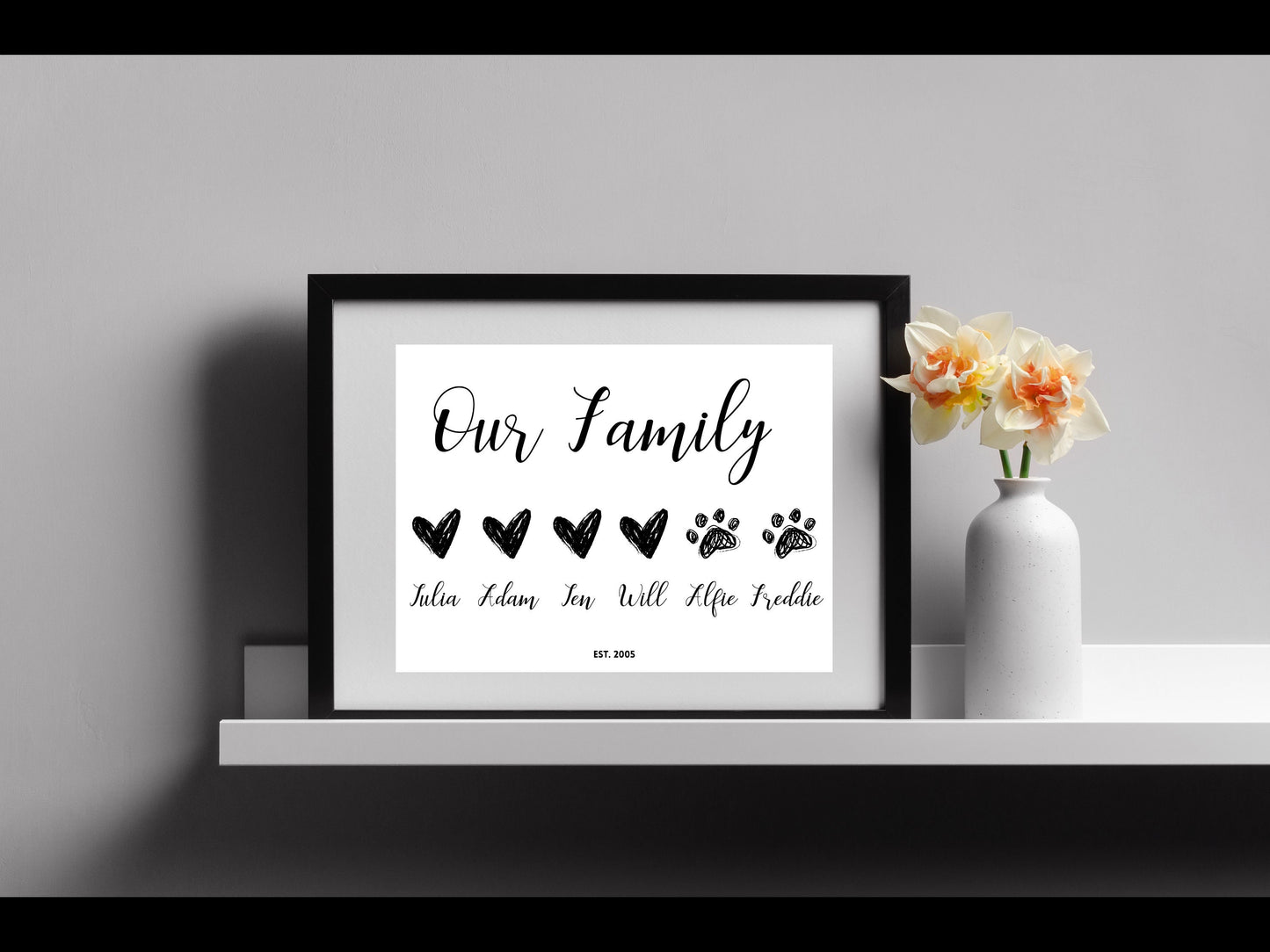Minimal Family Art Print