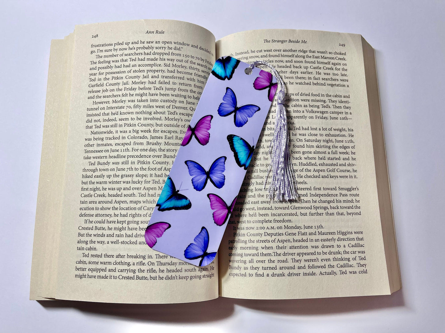 Butterfly Bookmark - Purple
