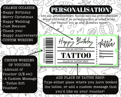 Downloadable Tattoo Gift Card