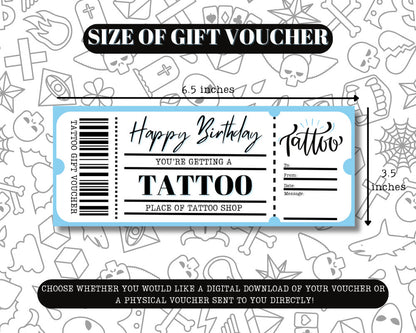 Downloadable Tattoo Gift Card
