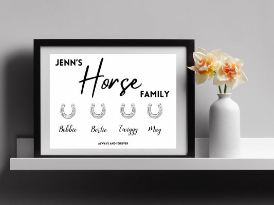Custom Horse Art Print
