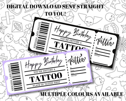 Downloadable Tattoo Gift Card