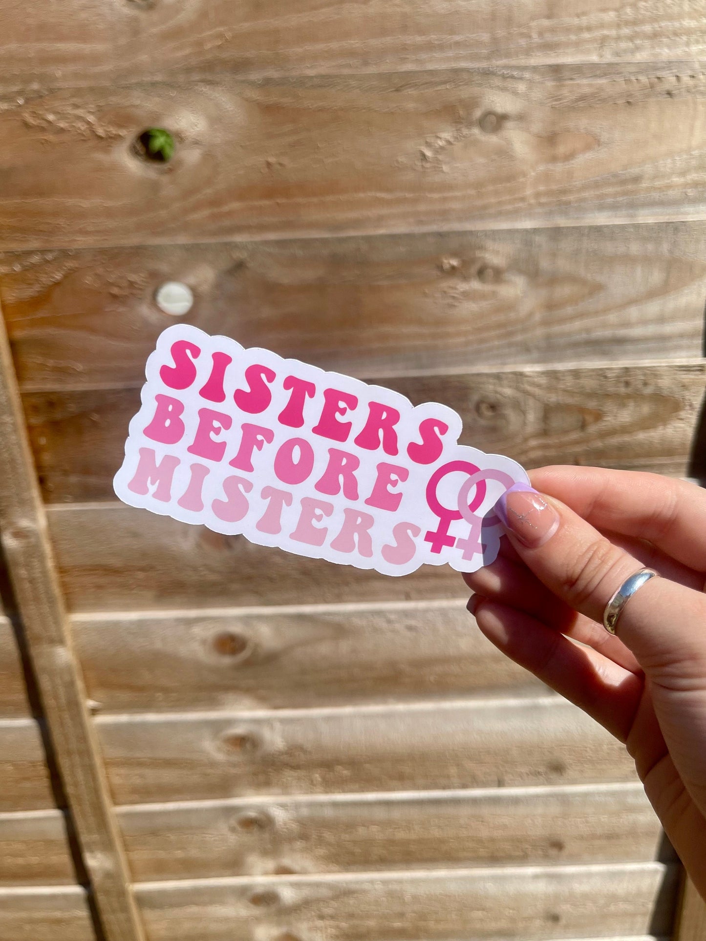 Sisters Before Misters Sticker