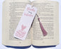 Love Bookmark - Valentine's Day Bookmarks - Handmade 300gsm Card, Cotton Tassel - Perfect for Book Lovers