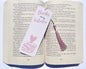 Love Letter Valentine Bookmark - Valentine's Day Bookmarks - Handmade 300gsm Card, Cotton Tassel - Perfect for Book Lovers